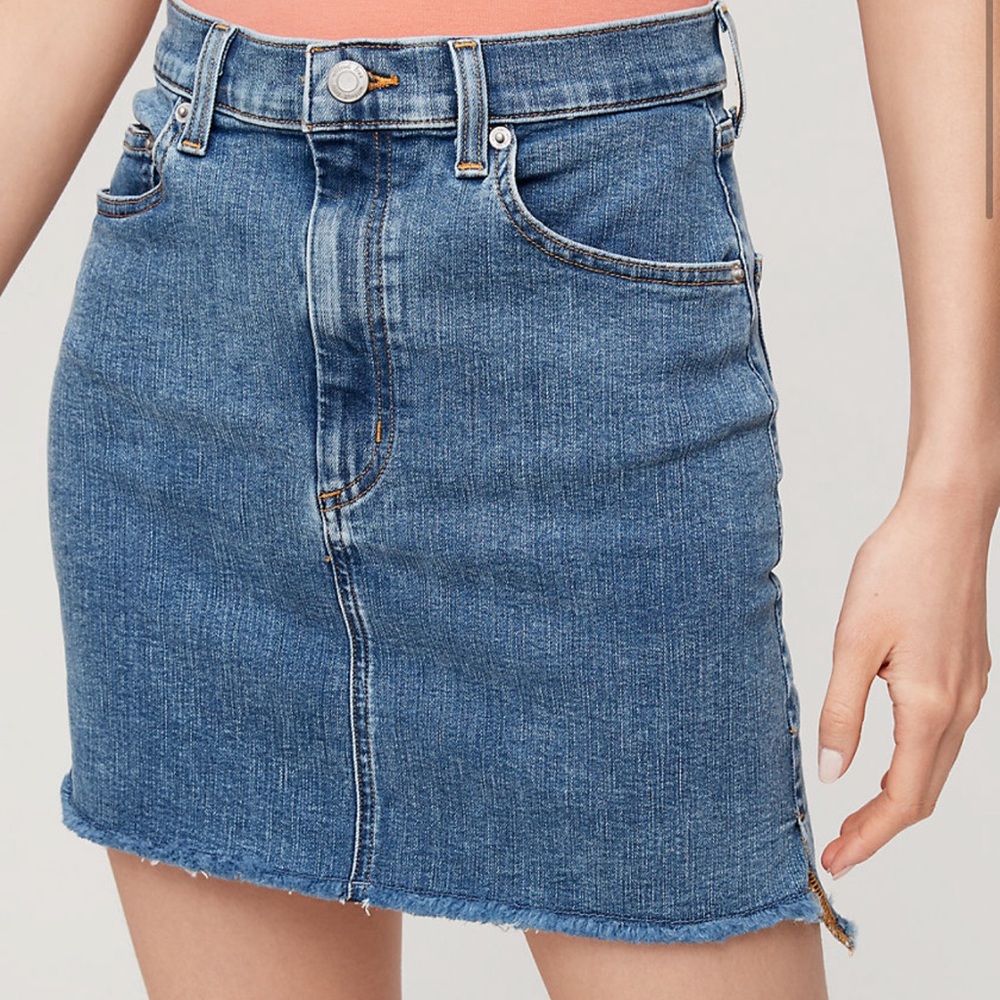 Aritzia Denim Mini Skirt